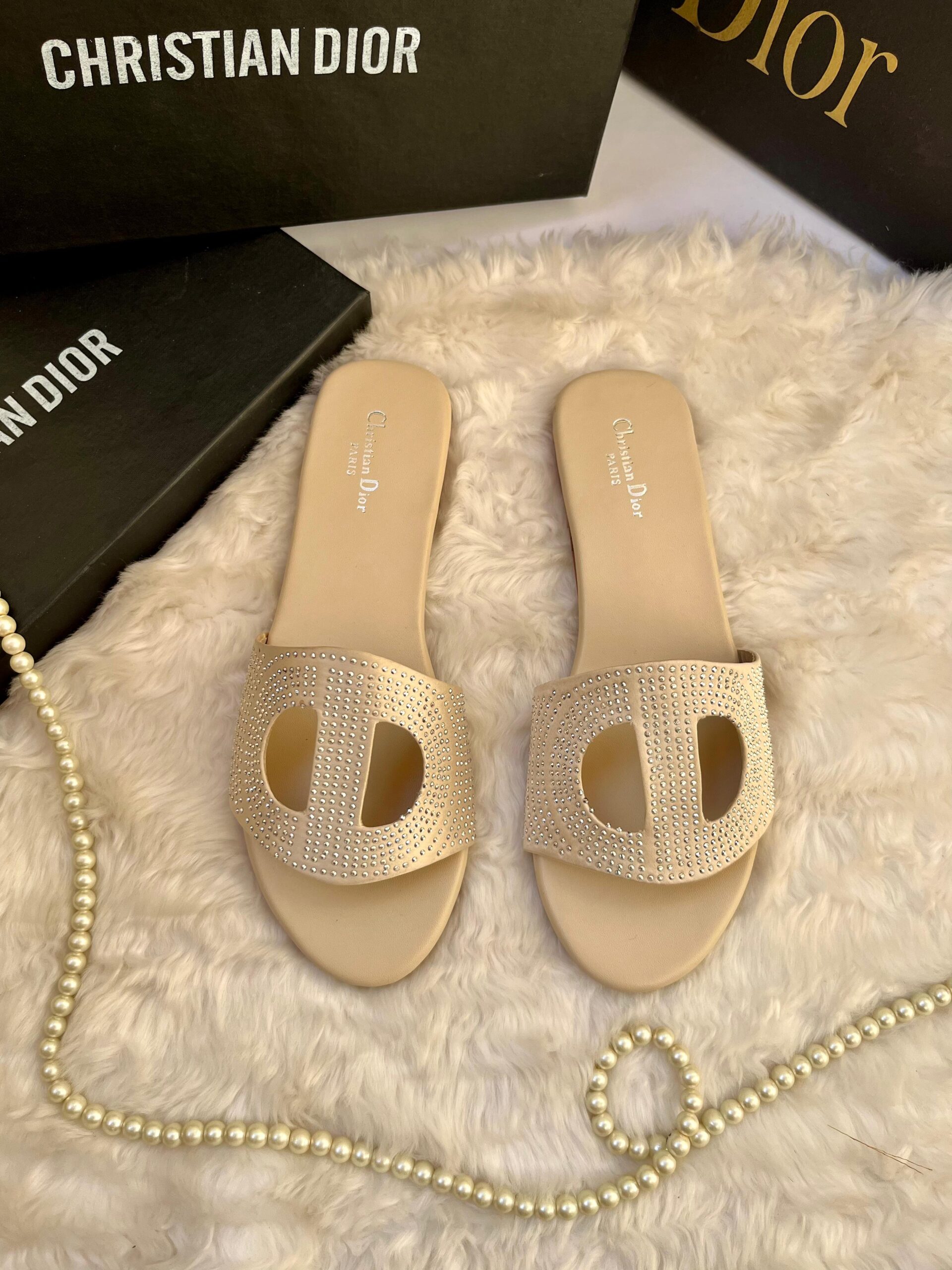 Christian Dior D Club Slippers