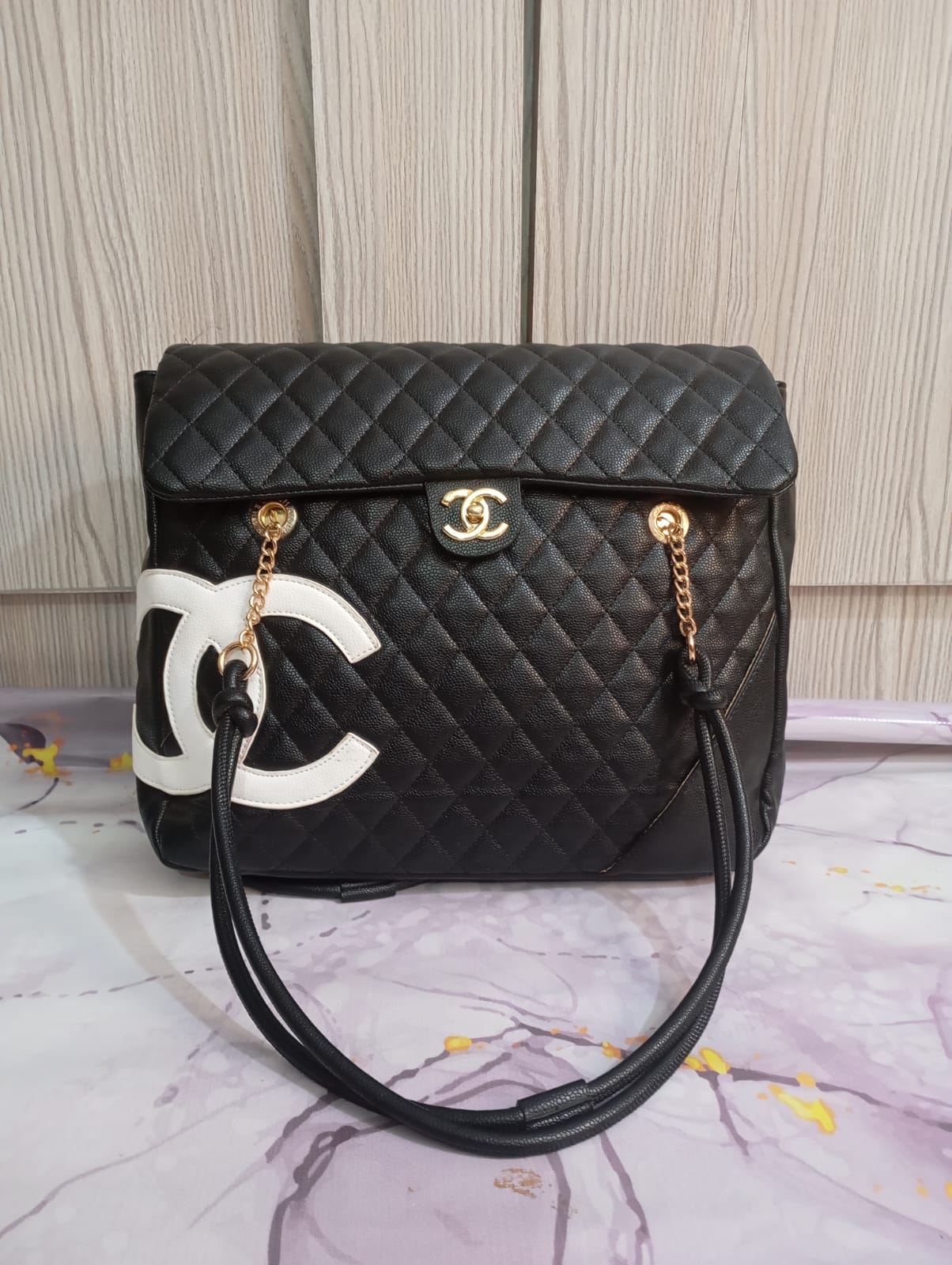 Channel Big Flap Bag