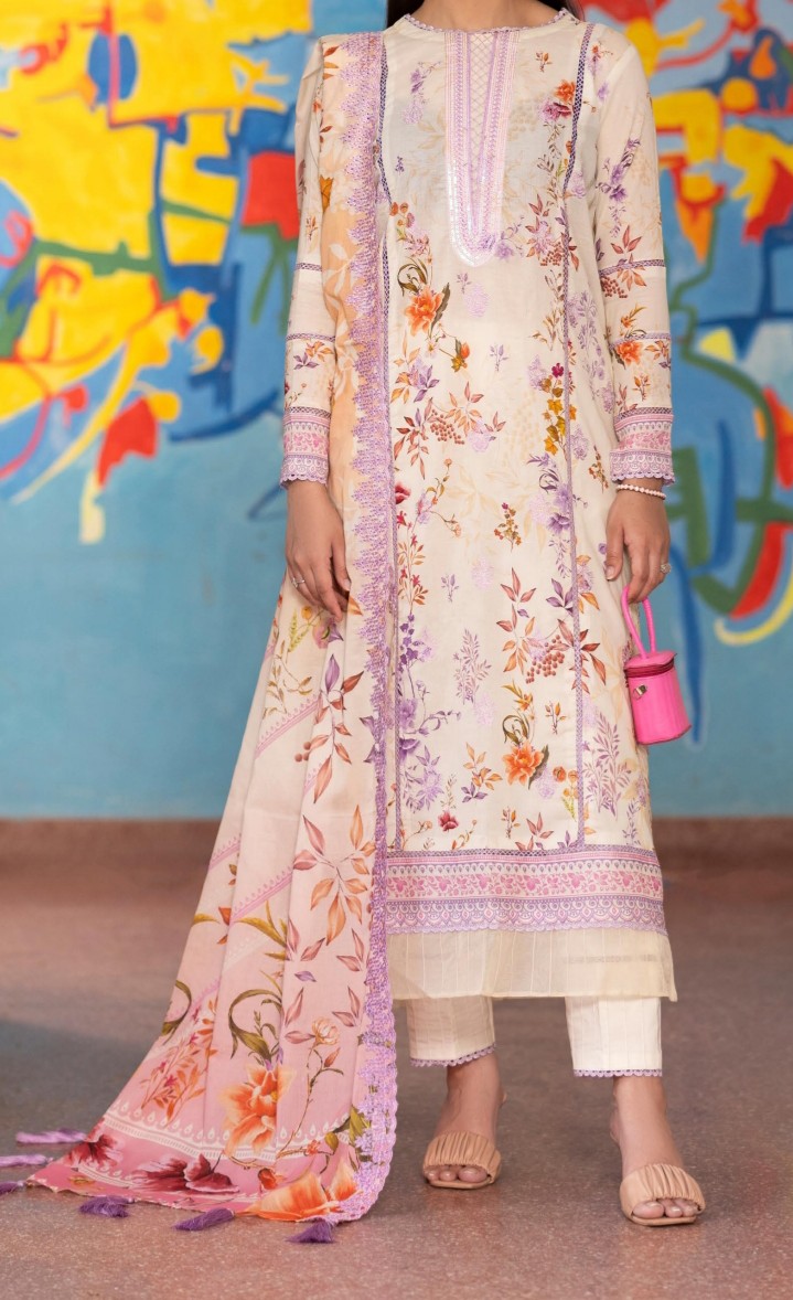 Guljee Embroided 3 pc suit