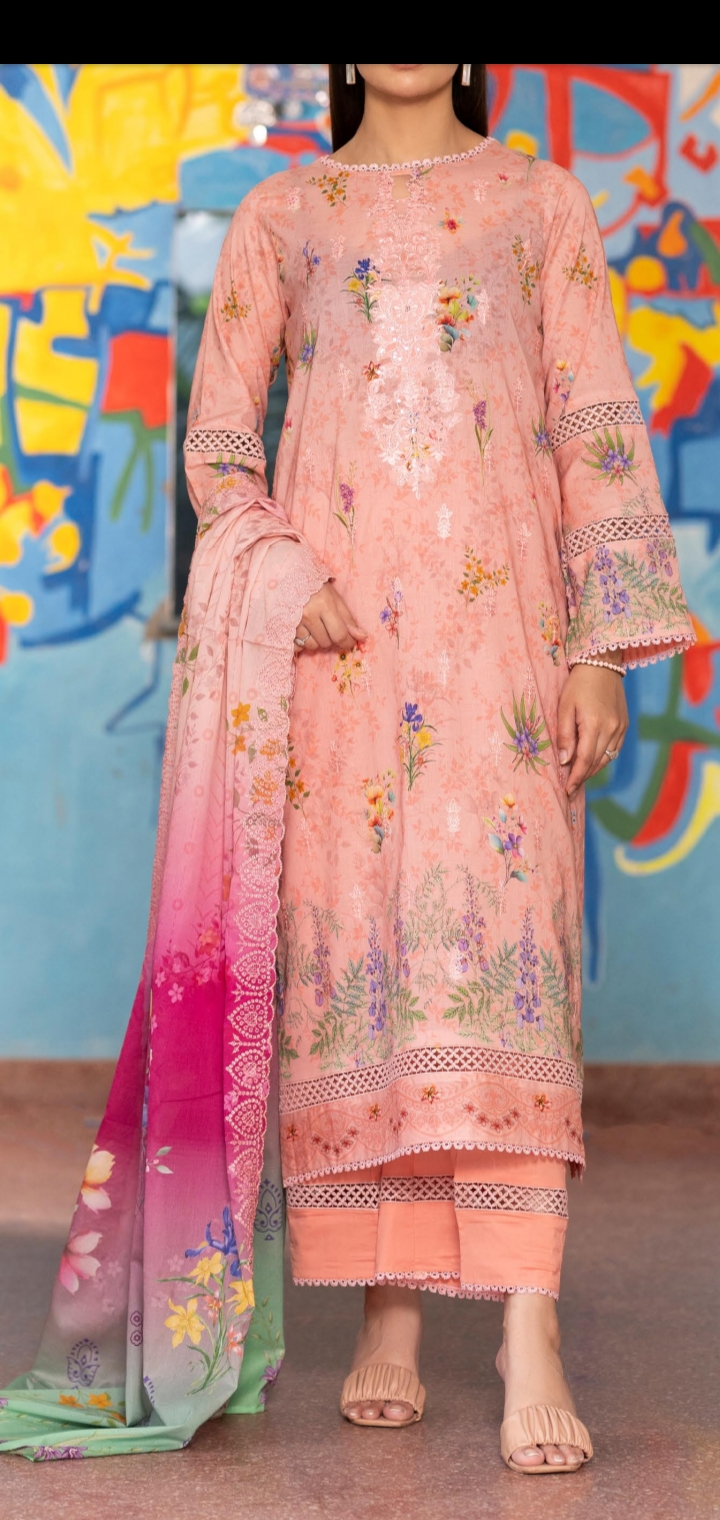 Guljee Embroided 3 pc suit